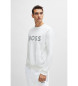 BOSS Sweatshirt com logótipo 3D branco