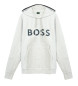 BOSS Sweatshirt mit Logodruck grau