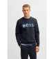 BOSS Sudadera Salbo Tape Logo  marino