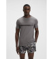 BOSS Camiseta Slim Fit gris