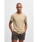 BOSS T-shirt beige à coupe régulière