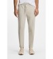 BOSS Beige Tapered Fit Trousers