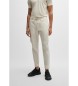 BOSS Pantaloni bianchi affusolati