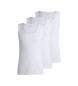 BOSS Pack 3 T-shirts blancs brod�s du logo
