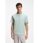 BOSS T-shirt turquesa em algodão elástico