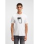 BOSS Camiseta Punto Estampado blanco