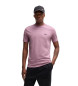 BOSS T-shirt avec logo lilas contrasté