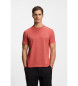 BOSS Camiseta ajuste regular rojo
