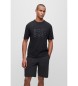 BOSS T-shirt com logótipo grande preto