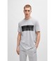 BOSS T-shirt Block cinzenta