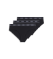 HUGO Conjunto de 3 cuecas de riscas pretas