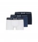 BOSS Pack 3 Calções boxer Branco arrojado, azul marinho