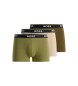BOSS Confezione da 3 Power Boxer in verde, beige e marrone