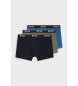 BOSS Set di 3 Power Boxer: nero, verde, blu