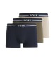 BOSS 3er-Set mehrfarbige Logo-Boxershorts mit Bund