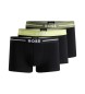 BOSS 3er-Set mehrfarbige Logo-Boxershorts mit Bund