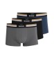 BOSS 3er-Set mehrfarbiger Logo-Boxershorts
