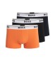 BOSS Sæt med 3 flerfarvede boxershorts med logo og linning