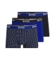 BOSS 3er-Set mehrfarbige Logo-Boxershorts mit Bund