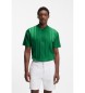 BOSS T-shirt verde a righe testurizzate
