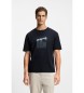 BOSS Pima Tennis T-shirt navy blue