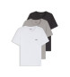 BOSS Confezione da 3 magliette classiche in bianco, grigio e nero 