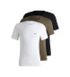 BOSS Pack 3 T-Shirts Klassisch wei, grn, schwarz