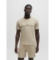 BOSS Uniek beige T-shirt