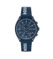 BOSS Analogue watch with chronograph Velocity Marine