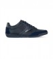 BOSS Blandade sneakers i blått läder
