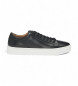 BOSS Gary Leren Sneakers zwart