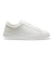 BOSS Kieran Tenn vita lädersneakers