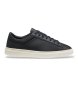 BOSS Kieran Tenn svarta lädersneakers