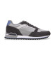 BOSS Parkour grey leather trainers