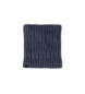 Buff Tubular em tricot e tecido polar Azul Kim