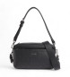 Calvin Klein Convertible Logo-Messenger-Tasche schwarz