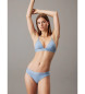Calvin Klein Triangel bikinitop Meta Legacy blauw
