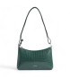 Calvin Klein Borsa a tracolla convertibile in pelle di coccodrillo verde