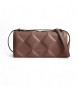 Calvin Klein Brown quilted convertible shoulder bag