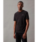 Calvin Klein Camiseta de algodón con logo negro