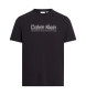 Calvin Klein Camiseta con doble logotipo negro