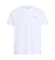 Calvin Klein T-shirt med cp-linear box-logo, hvid