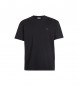 Calvin Klein Komfort-T-Shirt schwarz