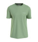 Calvin Klein Bawełniana koszulka z logo mała zielona