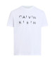 Calvin Klein T-shirt a maniche corte con logo bianco