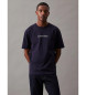 Calvin Klein T-shirt con logo blu scuro dell'eroe