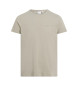 Calvin Klein Beigefarbenes T-Shirt mit schmaler Passform