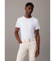 Calvin Klein Camiseta slim fit elástica blanco