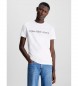 Calvin Klein Jeans T-shirt Slim Logo hvid