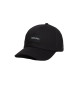 Calvin Klein Czarna czapka z bawełnianego diagonalu